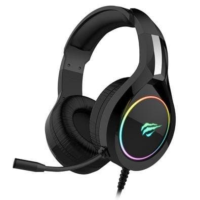 Headset Gamer Havit H2232D RGB, Drivers 50mm, Som Surround, Design Confortável, Preto - H2232D