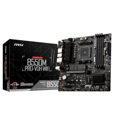 Placa-Mãe MSI B550M Pro-VDH WiFi, AMD AM4, mATX, DDR4, Preto - B550M PRO-VDH WIFI