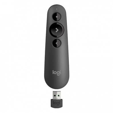 Apresentador sem fio Logitech R500s com Pointer Vermelho, USB ou Bluetooth, Personalizável, Pilha Inclusa - 910-006518