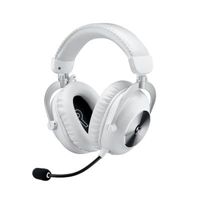 Headset Gamer Sem Fio Logitech G Pro X 2 Lightspeed, Driver 50mm, Bluetooth, USB e 3.5mm, para PC, Playstation e Switch, Branco - 981-001268