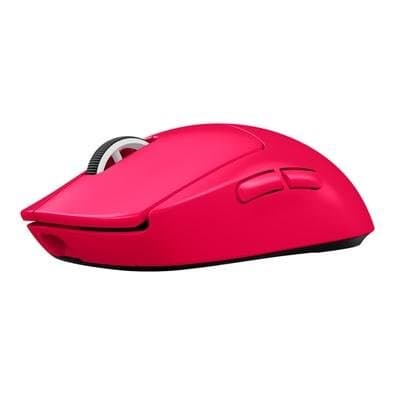 Mouse Gamer Sem Fio Logitech G Pro X SUPERLIGHT 2 com Lightspeed, Sensor HERO 2 com 32K DPI e Bateria Recarregável, Rosa Magenta - 910-006796