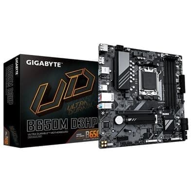 Placa-Mãe Gigabyte B650M D3HP, AMD AM5, Micro ATX, DDR5, Preto - B650M D3HP