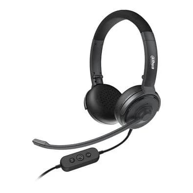 Headset Dahua, Controles de Áudio Integrado e Microfone, USB, Preto - VCS-ER200