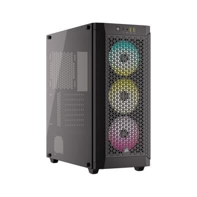 Gabinete Gamer Corsair 480T RGB, Mid-Tower, ATX, Lateral em Vidro Temperado, 3 Ventoinhas AR120 RGB, Preto - CC-9011272-WW