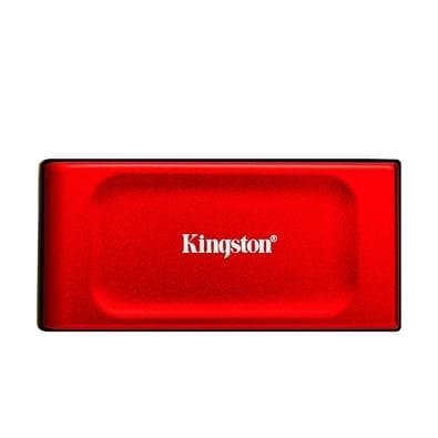 SSD Externo Kingston XS1000, 2 TB, USB 3.2 Gen 2x2, Portátil, Leitura: 1050 MB/s, Gravação: 1000 MB/s, Vermelho - SXS1000R/2000G