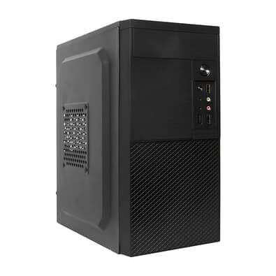 Gabinete Bluecase BG-2001, Mid tower, Com fonte 200W, 2 USB Frontal, Micro ATX e Mini ITX, com Fonte, Sem FANs, Preto - BG-2001BX