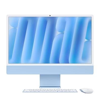 iMac Apple Tela Retina 24" 4.5K, Chip M4, CPU 10 Núcleos, GPU 10 Núcleos, Neural Engine de 16 Núcleos, 16GB RAM, 256GB SSD, Azul - MWV13BZ/A