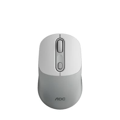 Mouse Sem Fio AOC MS300, 800-1600 DPI, 4 Botões, Design Ergonômico, Branco - MS300 WT