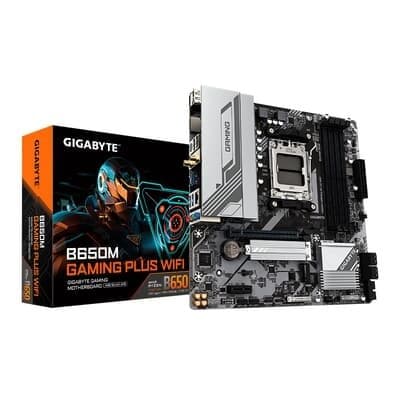 Placa Mãe Gigabyte B650M GAMING PLUS WIFI, AMD AM5, mATX, DDR5, LED RGB, WIFI, Bluetooth, Preto - 9MB65MGPW-00-10