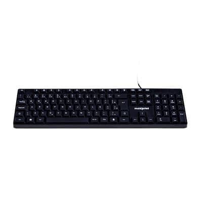Teclado Maxprint OFFICEEASY , Multimidia por FN, USB 2.0, ABNT2, Preto - 60000153