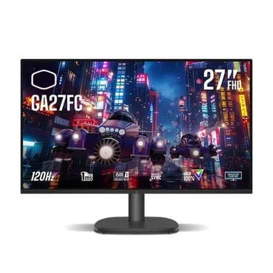 Monitor Gamer Cooler Master 27", FHD, 120Hz, 1ms, IPS, HDMI e VGA, Preto - GA27FC
