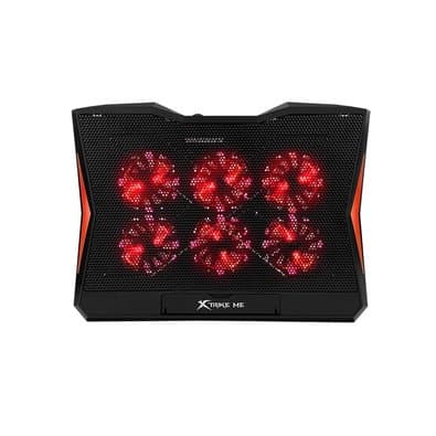 Base com Cooler para Notebook Xtrike Me, com 6 Fans com Ajuste de Velocidade, até 17"", 2x USB, LED ajustável, Preto - FN-811