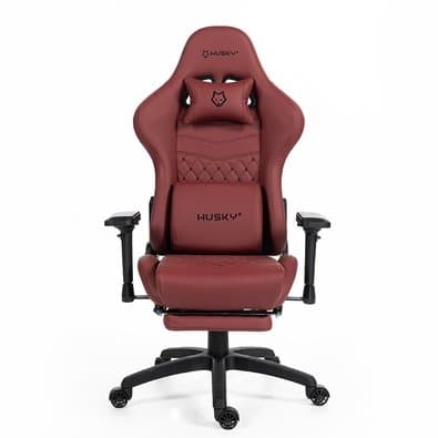 Cadeira Gamer Husky Tempest 4D, Até 145kg, Braços 4D, Almofadas, Reclinável 150º, PU, Descanso para Pés, Vermelha - HCG700VR4D