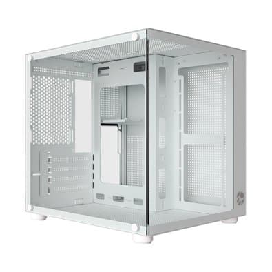 Gabinete Gamer Bluecase Pure BG-064, Micro-ATX, Mini-ITX, Lateral em Vidro, USB 3.0, Sem Fonte, Branco - BG-064WBX