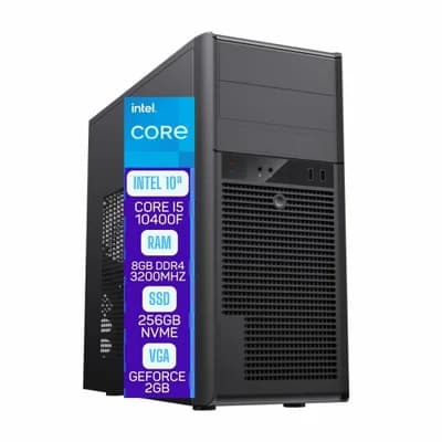 Computador Skill Pro Intel 10ª Geração Core i5 10400f 8GB Ddr4 Placa De Vídeo Geforce 2gb SSD 256gb Sp-017
