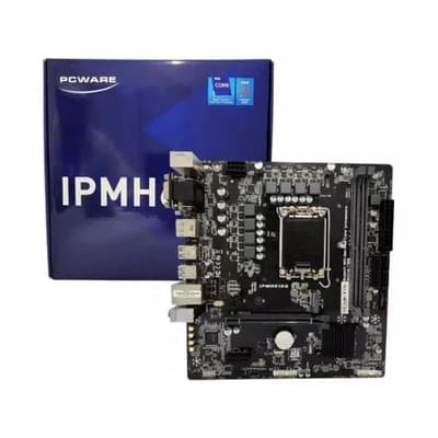Placa Mãe PCware Ipmh610g, Chipset H610, Intel LGA 1700, Matx, Ddr4