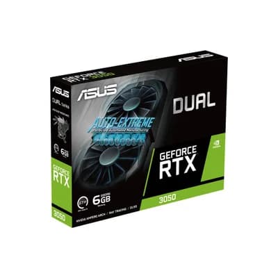 Placa de Vídeo Asus RTX 3050 OC Dual NVIDIA GeForce 6GB, GDDR6, 96 Bits - DUAL-RTX3050-6G