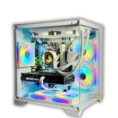 PC Gamer Branco Ryzen 7 5700x, RTX 5060 8GB, 32gb Ram, SSD 1TB Nvme – Full White Premium Water Cooler ARGB