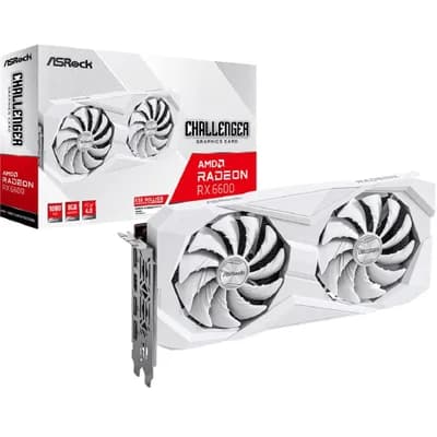Placa De Vídeo Asrock Rx6600 8GB Clw, Gddr6, 128-bits, 3x Dp/ 1x HDMI - Rx6600 Clw 8g