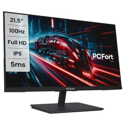 Monitor Gamer PCFort T217 21.5" IPS, 100hz, Full HD, VGA, HDMI - VESA