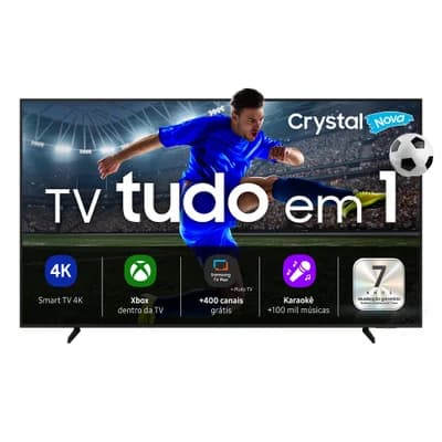 Samsung Smart TV 55" Crystal UHD 4K U8600F 2025, Xbox Cloud Gaming, Canais Gratuitos, Alexa