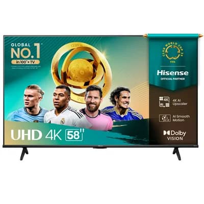 Smart Tv Uhd 4k Hisense DLED 58” " Com Sleep Timer, Entrada HDMI E Wi-fi - 58a6nv - Bivolt