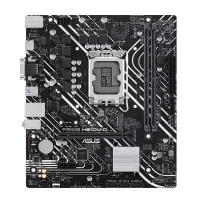 Placa Mãe Intel H610m-d LGA 1700 Micro-atx Ddr5 PCie 4.0 Slot M.2 Realtek 1 Gb Ethernet HDMI Vga Usb 3.2 Gen 1 Sata 6 G