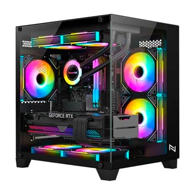 PC Gamer Ryzen 5 5500, 16gb 3200mhz, (RTX 5050 8GB), A520m, SSD 480GB, 600w 80 Plus, 3 Fans RGB, Neologic - Nli90475 U Unica Unica