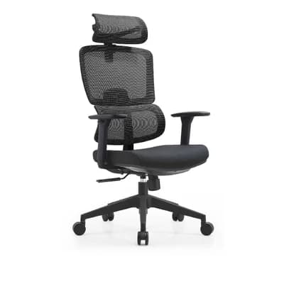 Cadeira De Escritório Ergonômica Aurove 186a Edge Preto