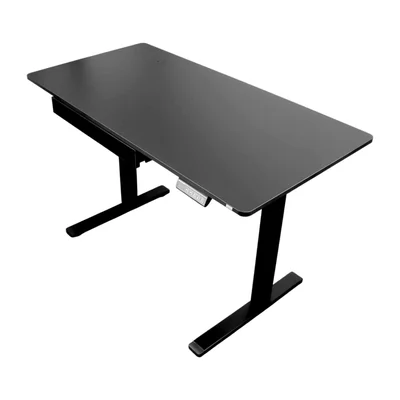 Mesa com Regulagem de Altura Ajustável Motor Elétrico Ergonômica Antiesmagamento Bivolt Preta