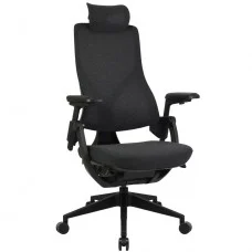 Cadeira de Escritório Dr. Office Adapt Plus, Ajustável, Tecido, 3D, Reclinável, Preta, DR-CH-APR3DBF
