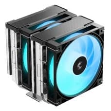 Cooler Para Processador DeepCool AG620 G2, ARGB, Torre Dupla, 120mm, PWM, Intel-AMD, Preto, R-AG620-BKAMM