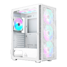 Gabinete Gamer Montech X3 MESH, Mid Tower, White, ATX, Com 6 Fans Rainbow, Vidro Temperado, X3 MESH (W)