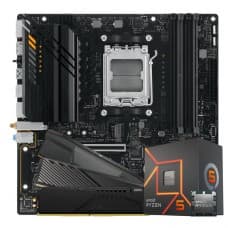Kit Upgrade, AMD Ryzen 5 8500G, Placa Mãe Chipset A620 DDR5, Memória DDR5 16GB