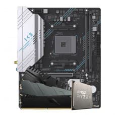 Kit Upgrade, AMD Ryzen 7 5700G, Placa Mãe Chipset B550, Memória DDR4 16GB