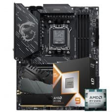 Kit Upgrade, AMD Ryzen 9 9900X3D, Placa Mãe MSI X870 Gaming PLUS WIFI, Memória DDR5 16GB
