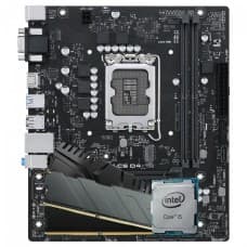 Kit Upgrade, Intel Core i5 14400, Placa Mãe Chipset H610, Memória DDR4 16GB (2X8GB) 3200MHz