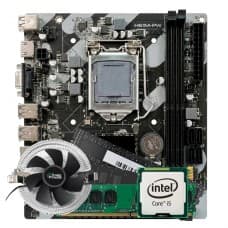 Kit Intel Core i5 3470, Placa Mãe Chipset H61, Memória 8GB DDR3, Cooler