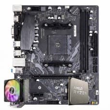 Kit Upgrade Ryzen 7 5700X + Placa Mãe Chipset A520M + Air Cooler