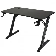 Mesa Gamer Ninja Koi, Com Suporte Para Headset e Copo, Preta, SF-TB-KI12060BF