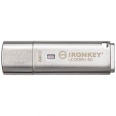 Pendrive Kingston IronKey Locker+ 50, 64GB, USB 3.2, IKLP50/64GB