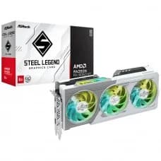 Placa de Vídeo ASRock AMD Radeon RX 9060 XT Steel Legend OC, 8GB, GDDR6, FSR, Ray Tracing, White, 90-GA5Z