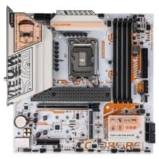 Placa Mãe ColorFire B760M-MEOW WIFI D5 Orange V21, Chipset B760, Intel LGA 1700, MATX, DDR5