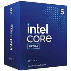 Processador Intel Core Ultra 5 225F, Otimizado para IA, 3.3 Ghz (4.9Ghz Turbo), Série 2, 10-Cores 10-Thre